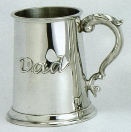 Worlds Best Dad Fine English Pewter Tankard